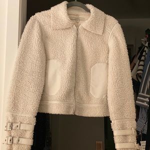 Cream Guess Sherpa Jacket